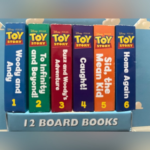 Disney Pixar Toy Story Original Set Of 12 Book Blocks Board Books ๐ - Picture 8 of 9